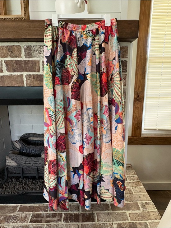 Christian Siriano Dresses & Skirts - Christian Siriano Floral Maxi Skirt - Black, Pink, Green, Blue